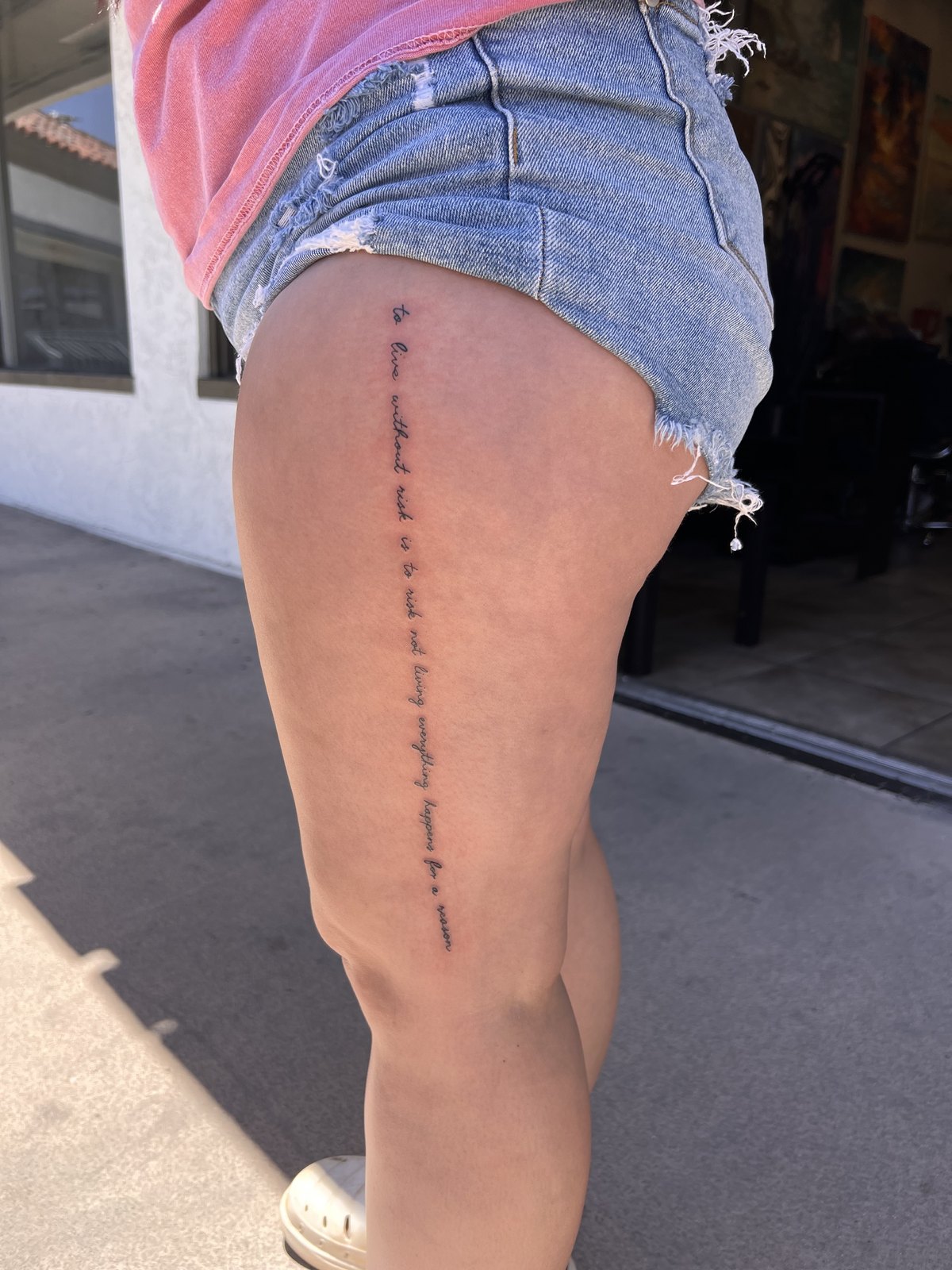 Memorial Lettering tattoo by Cam Donachie