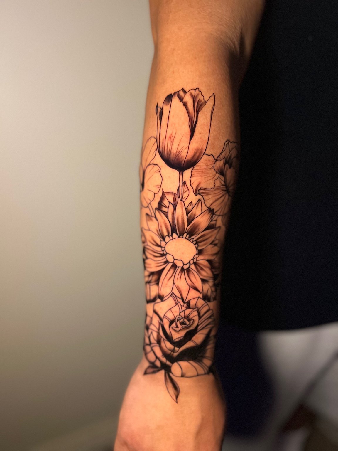 Abstract Nature tattoo by Cam Donachie