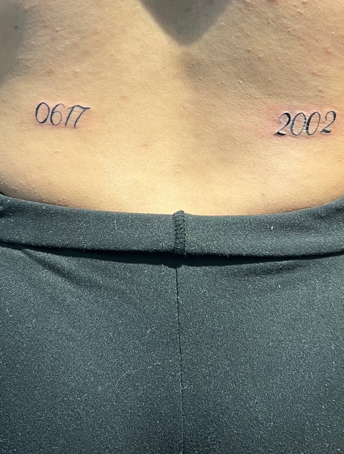 Memorial Dates tattoo by Cam Donachie